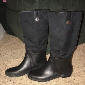 Coach rain boots